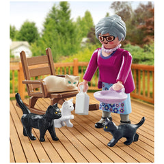 Playmobil Specials Grand-mère avec des chats - 71172