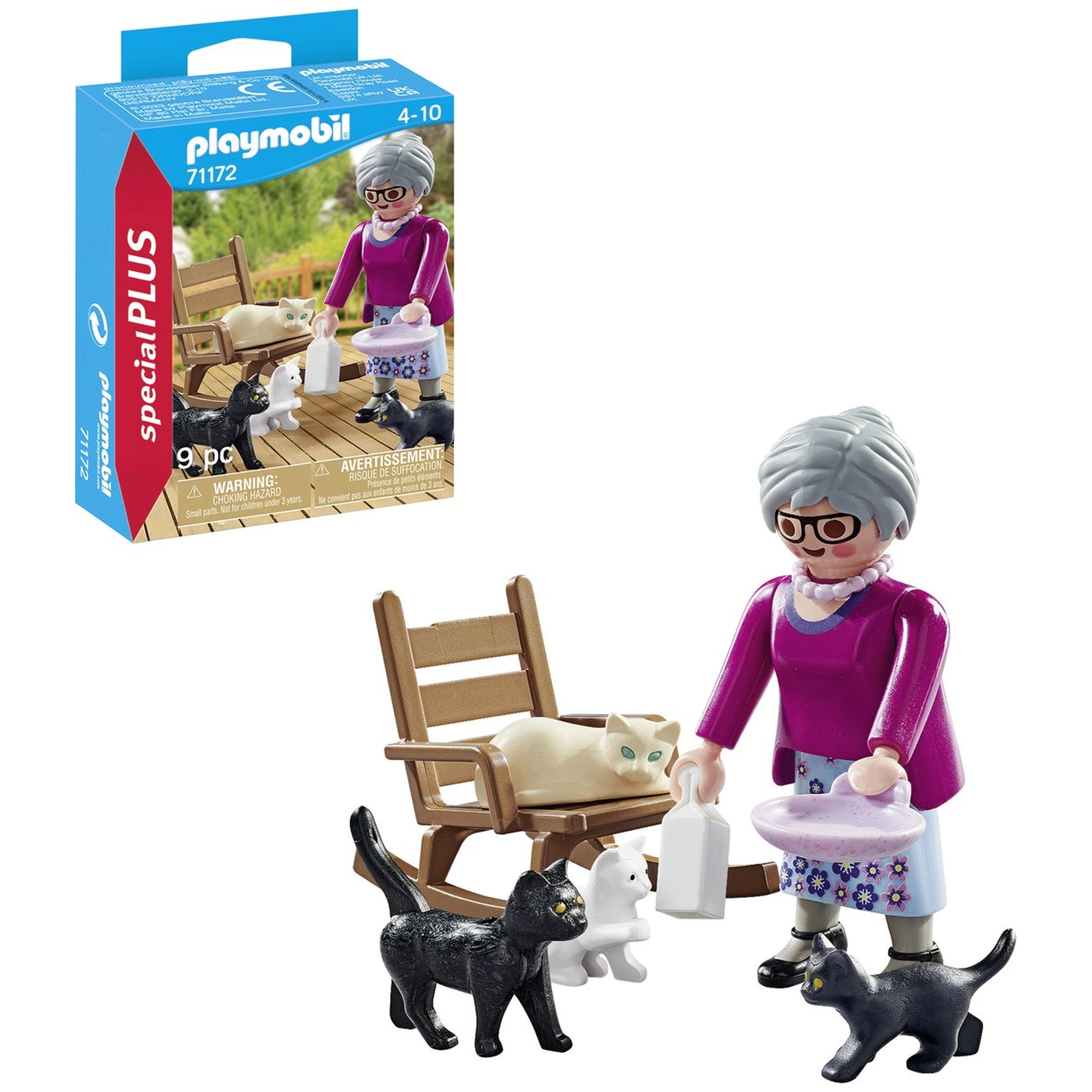 Playmobil Specials Grand-mère avec des chats - 71172