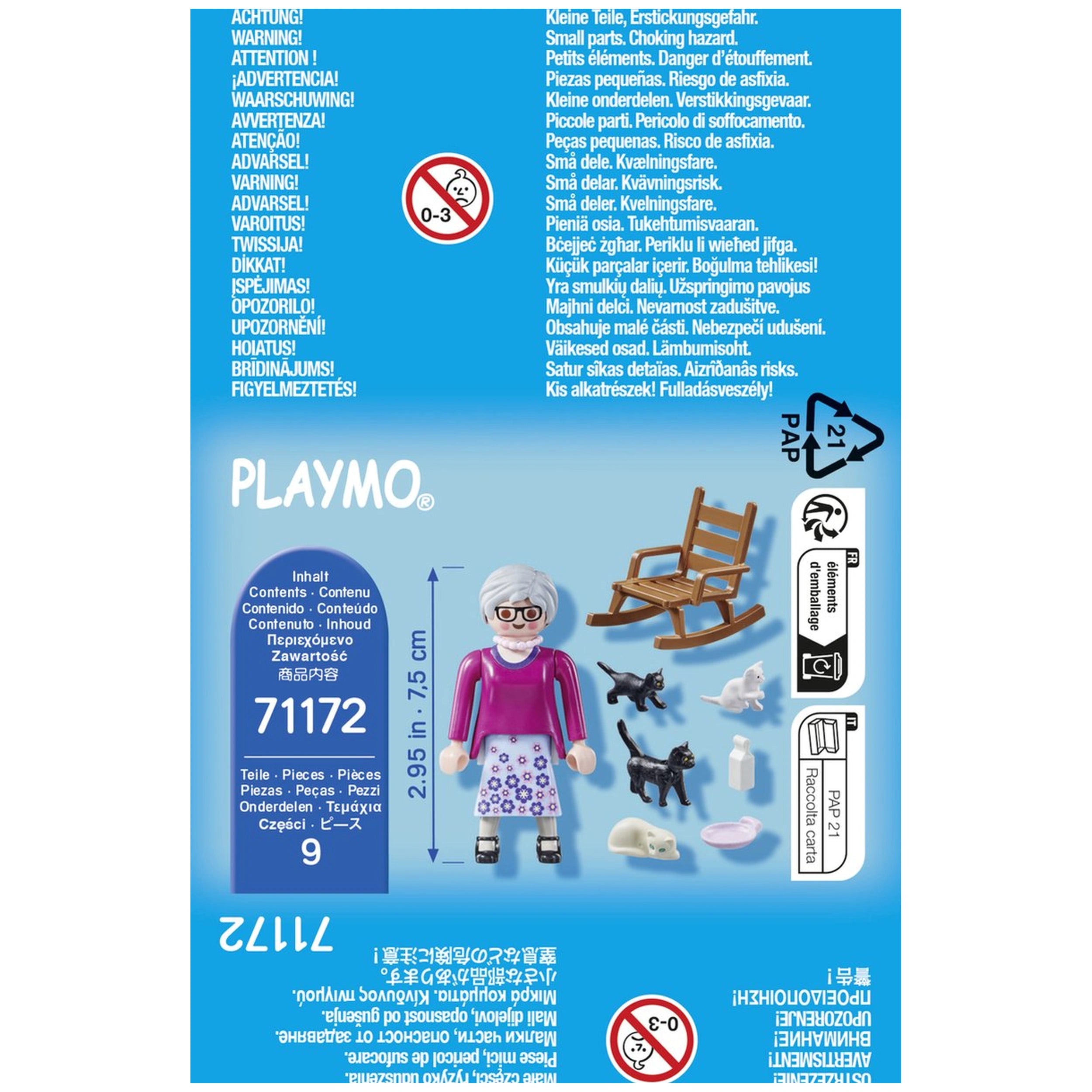 Playmobil Specials Grand-mère avec des chats - 71172