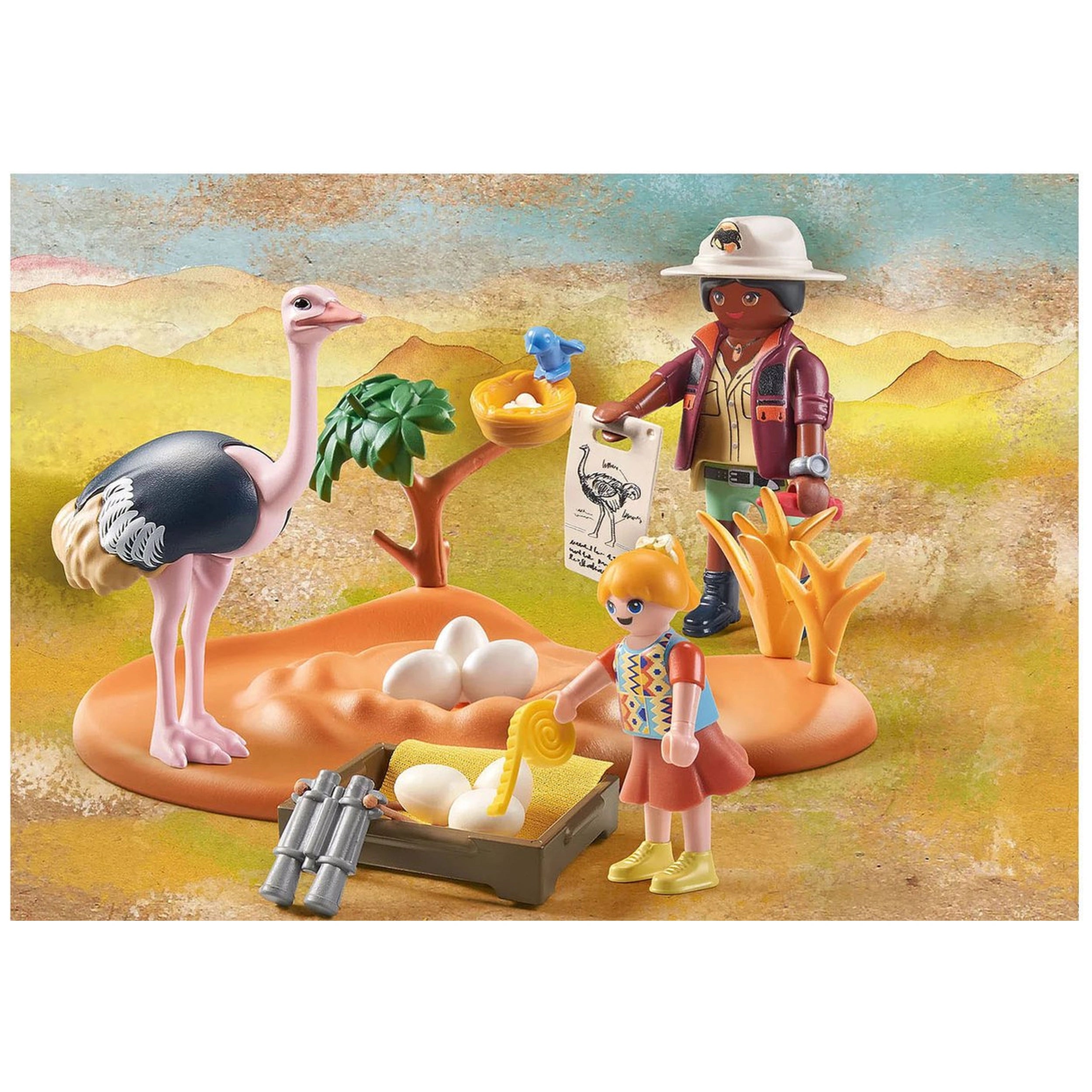Playmobil Wiltopia Visite de Papa Autruche - 71296