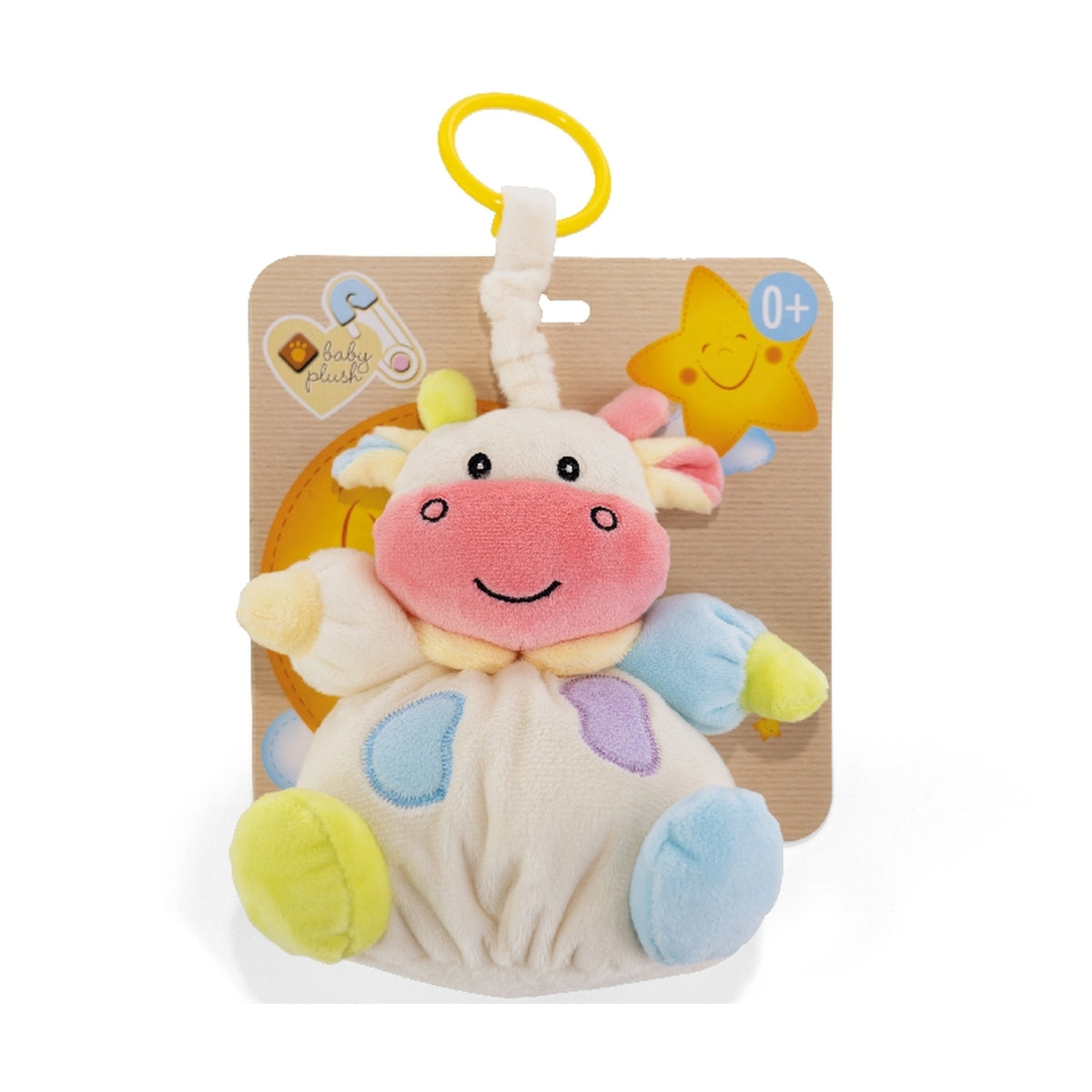 Plush & Co - Mumoo Petit Vache Carillon Peluche 15 cm Doudou - Animaux en Peluche