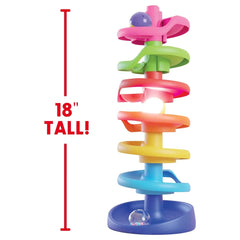 Quercetti - Jouets d'éveil - Tour spirale Brightball - 46 cm - 1+