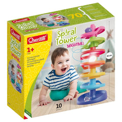 Quercetti - Jouets d'éveil - Tour spirale Brightball - 46 cm - 1+