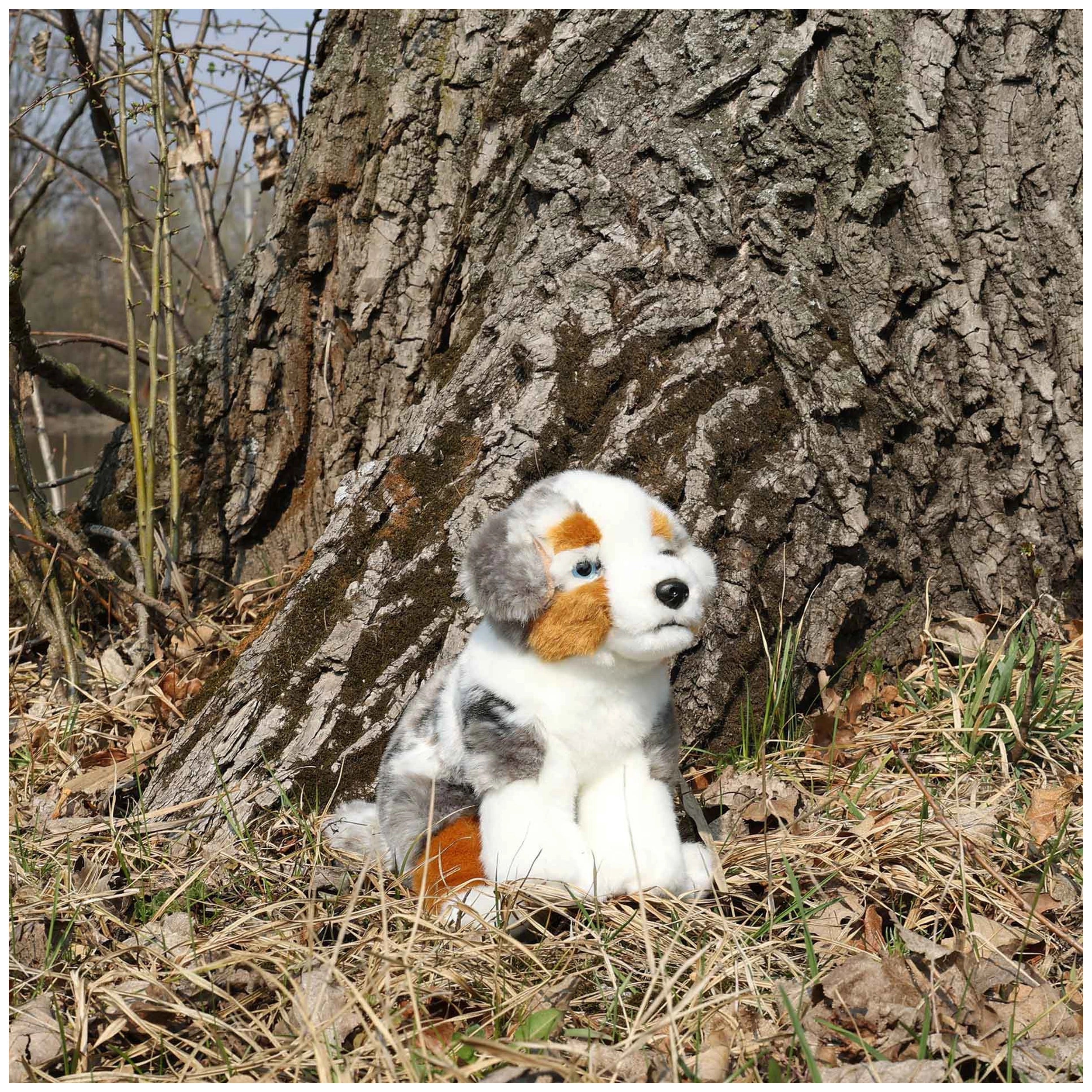 Rappa - Chien de berger australien en peluche de 23 cm - Animaux en peluche