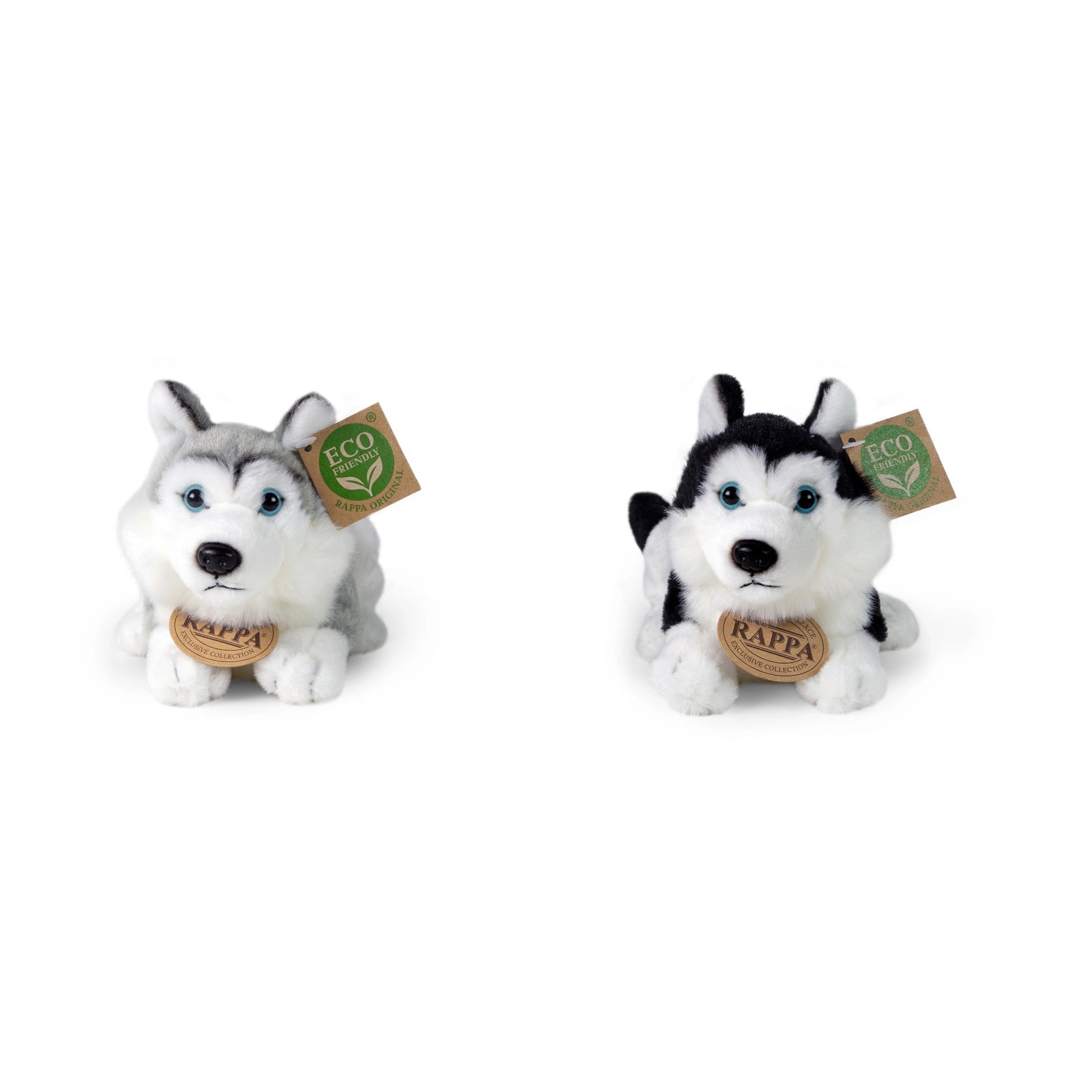 Rappa - Plush Husky dogs asst. 17cm ECO-FRIENDLY - Stuffed Animals