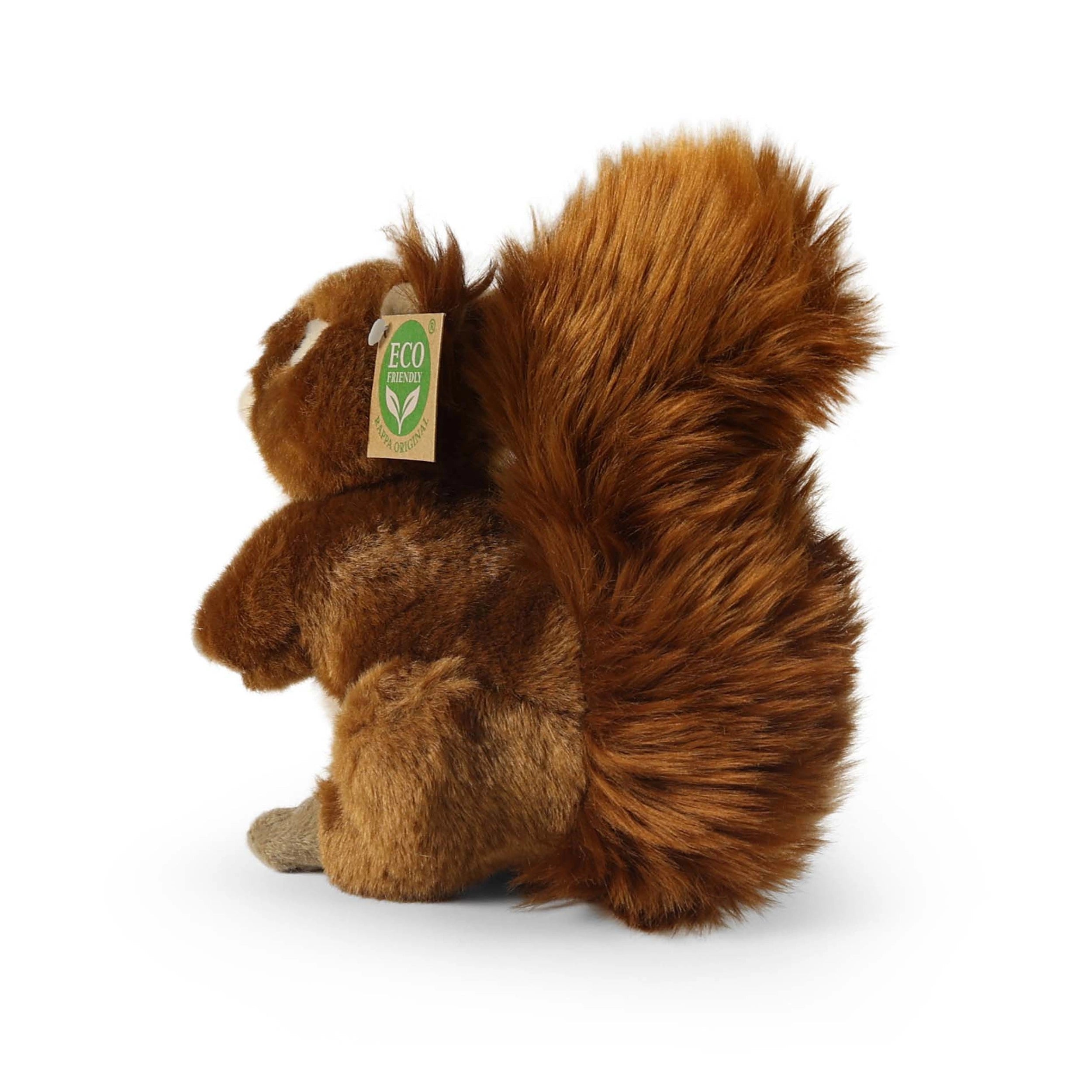 Rappa - Ecureuil en Peluche 17 cm - Animaux en Peluche Écologiques