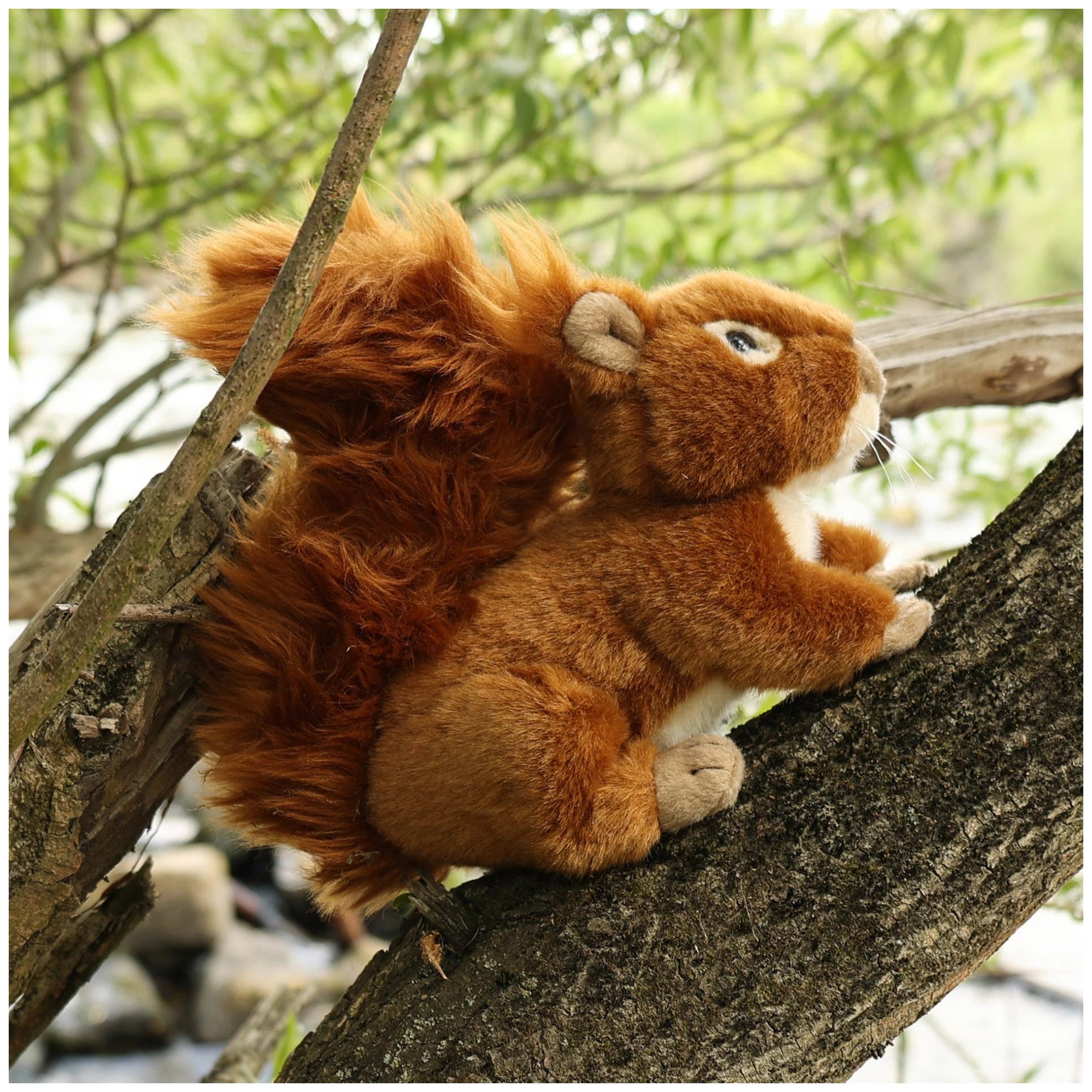 Rappa - Ecureuil en Peluche 17 cm - Animaux en Peluche Écologiques