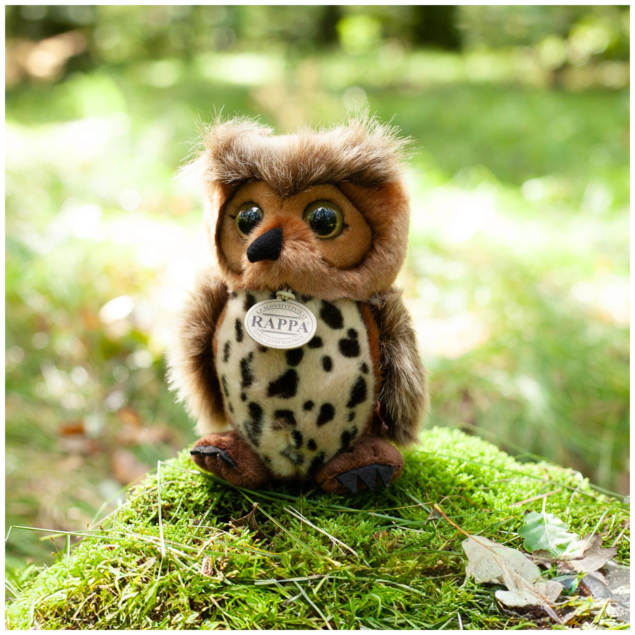 Rappa - Plush owl 20 cm ECO-FRIENDLY - Stuffed Animals