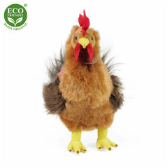 Rappa - Coq en peluche 33 cm ÉCO-RESPONSABLE - Animaux en peluche