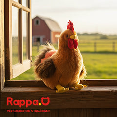 Rappa - Plush rooster 33 cm ECO-FRIENDLY - Stuffed Animals