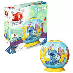 Ravensburger - 3D-Puzzle-Ball-Disney-Stitch-Action-Toy-Figures