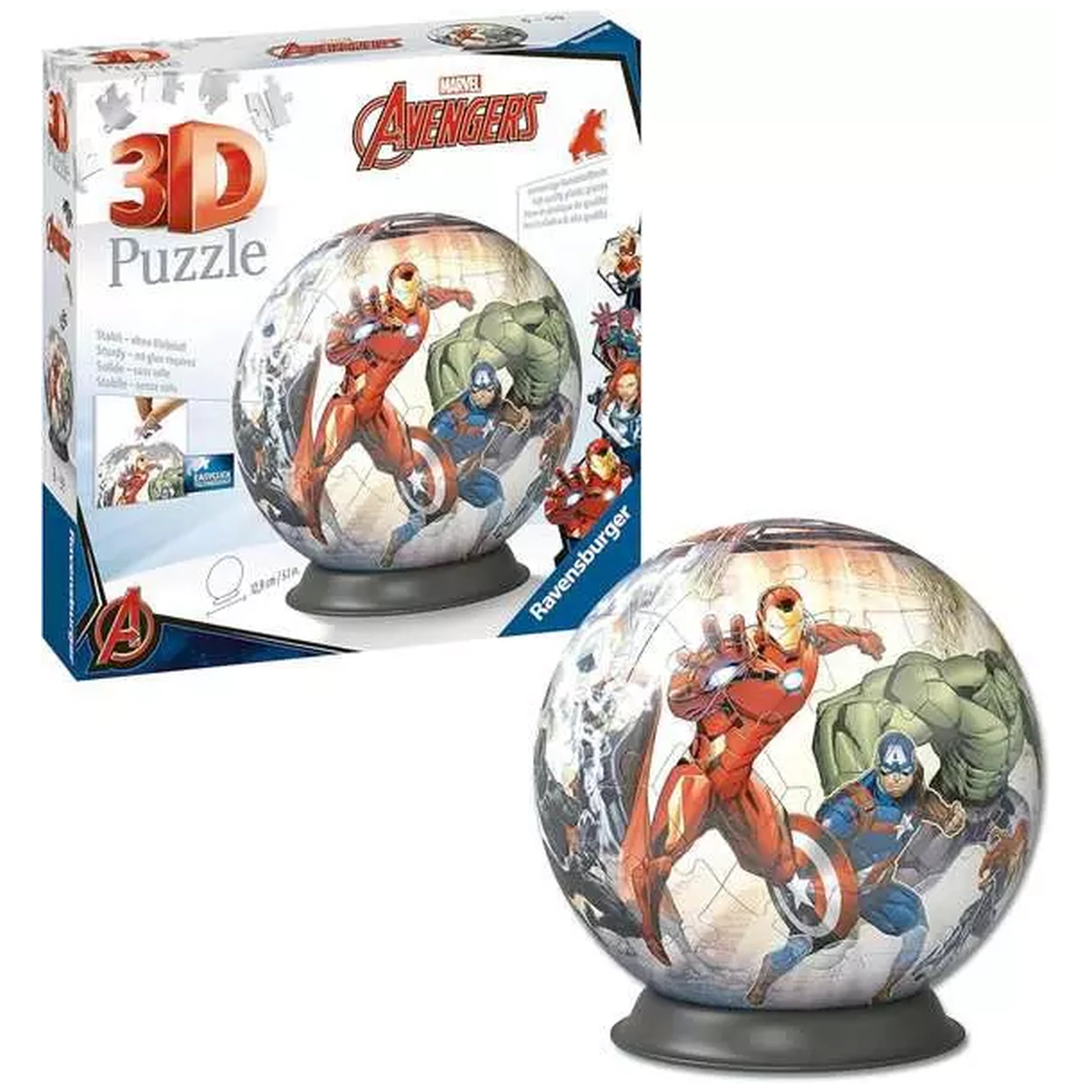 Ravensburger - Boule de Puzzle 3D - Marvel Avengers - Figurines d'Action