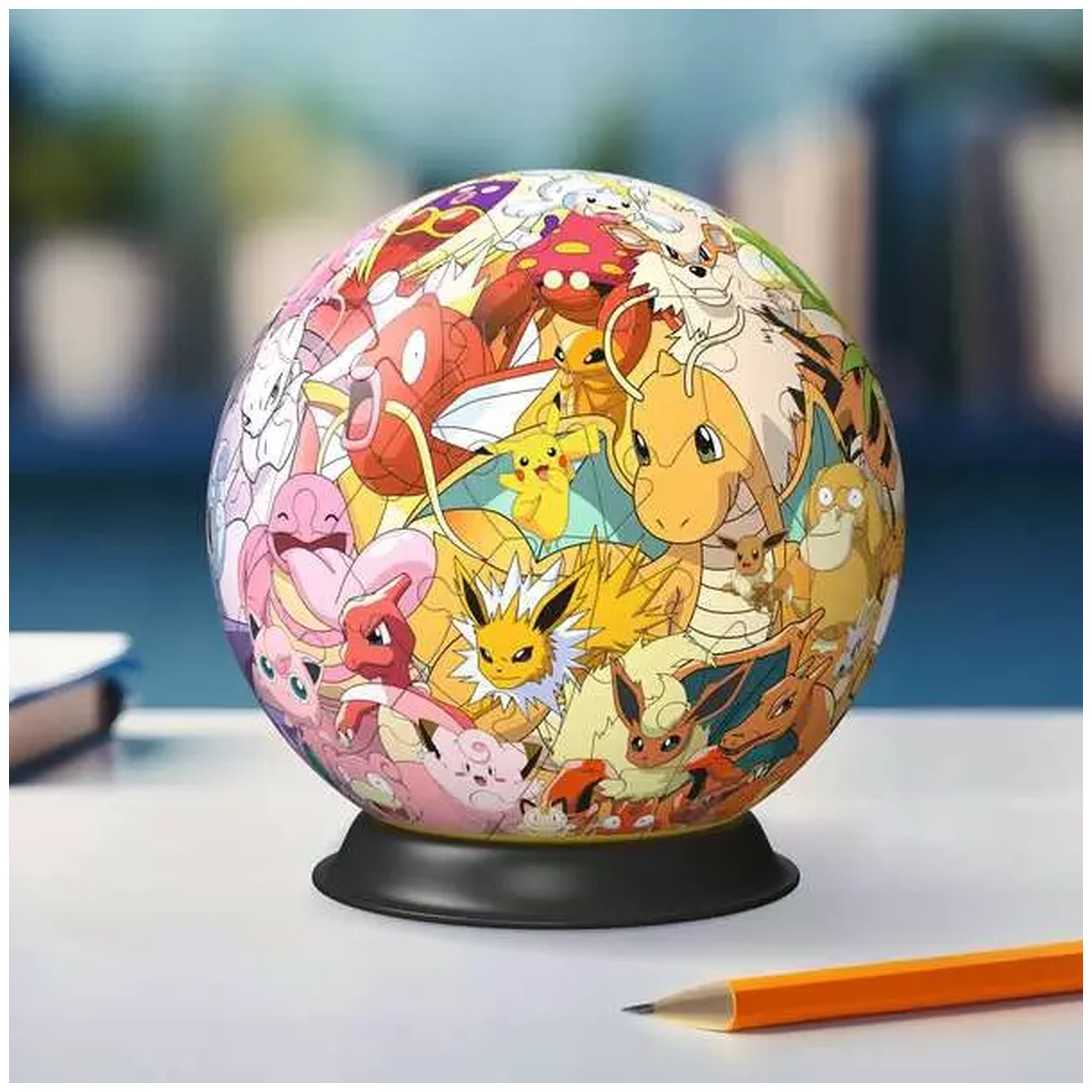 Ravensburger - Puzzle 3D Boule Pokémon Région Kanto Figurines d'Action