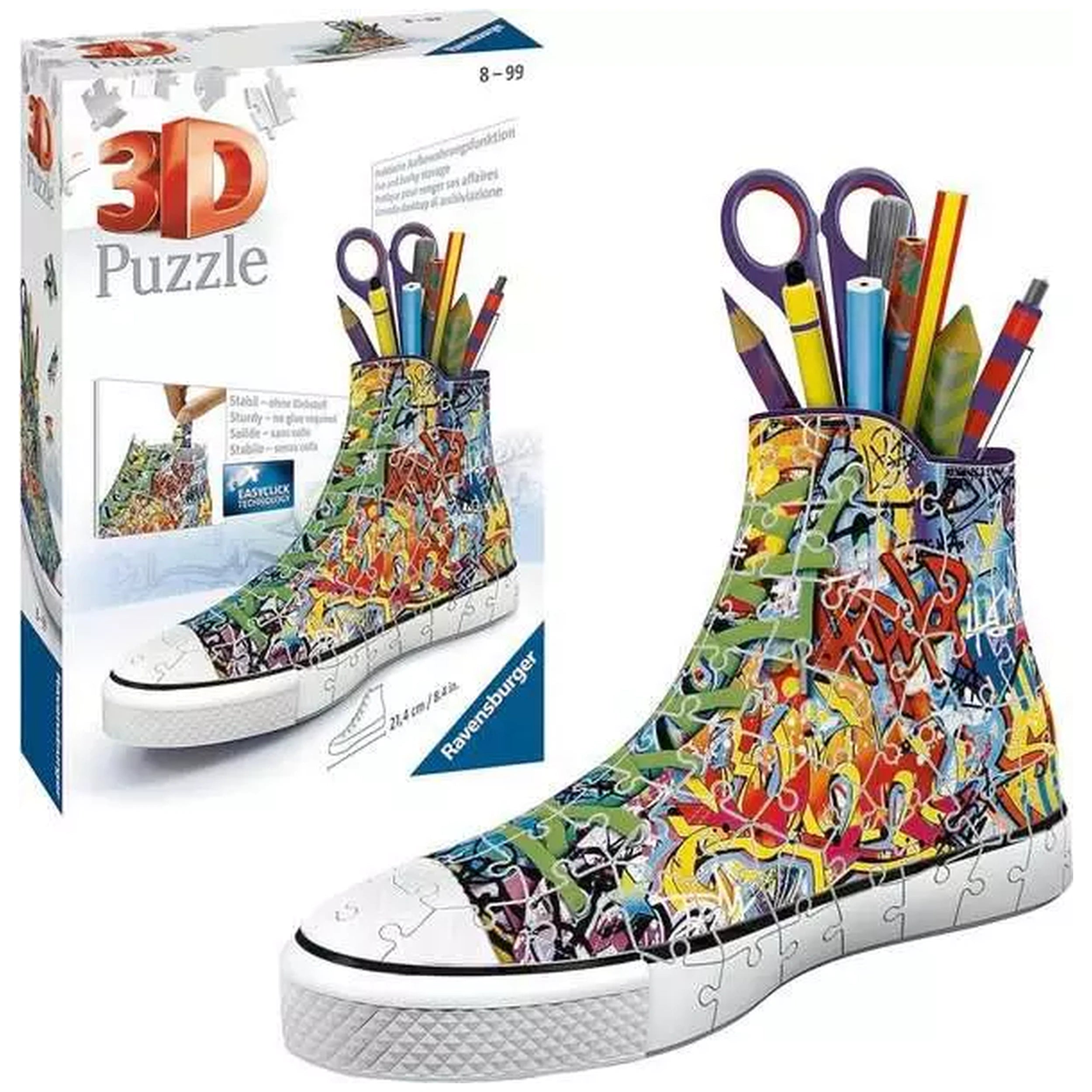 Ravensburger - Figurines de jouet d'action 3D Puzzle Sneakers Skyline