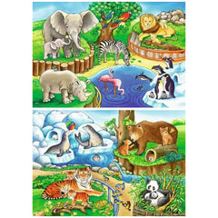 Ravensburger - Animals In The Zoo - 2x12 Pieces - Puzzles