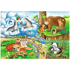 Ravensburger - Animals In The Zoo - 2x12 Pieces - Puzzles