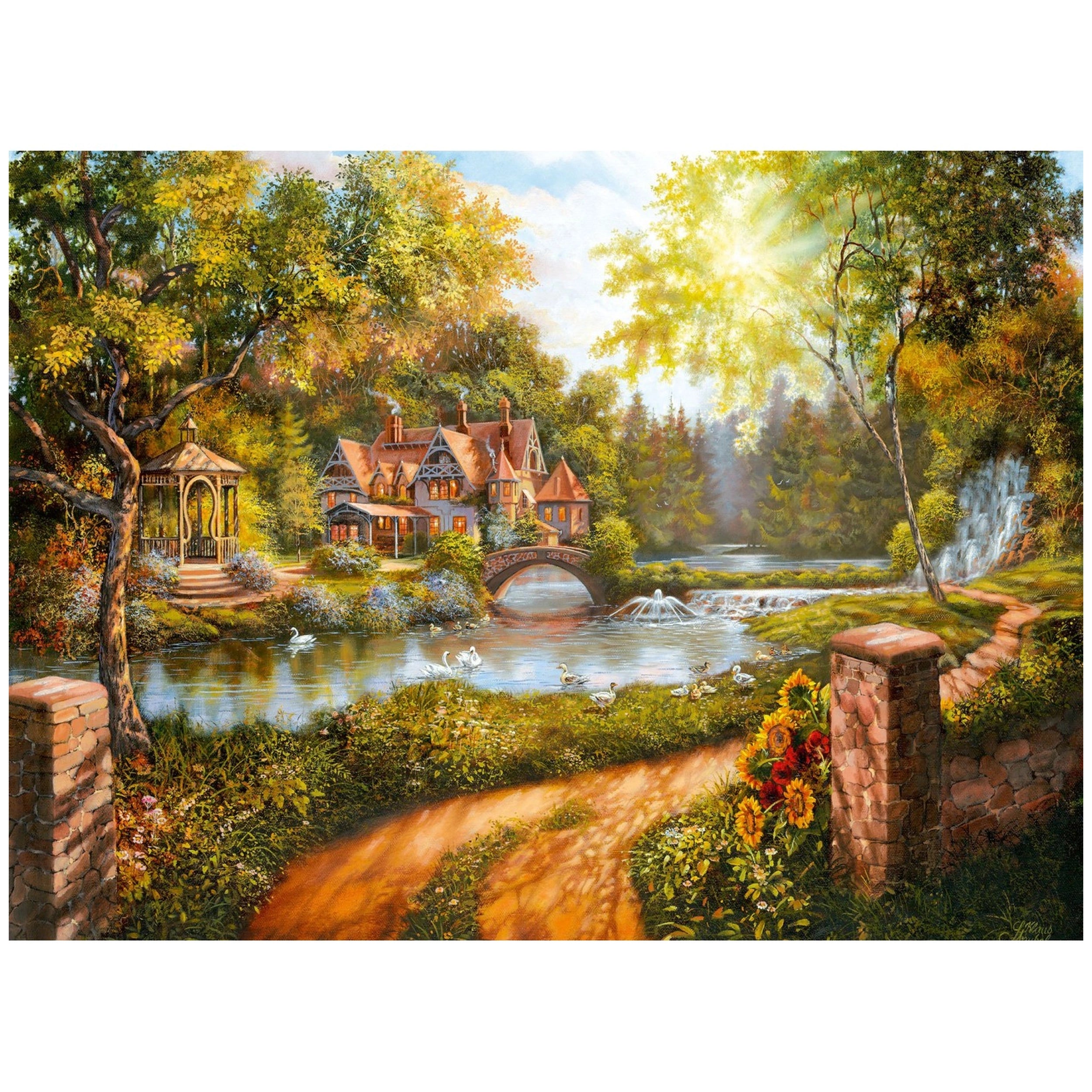 Ravensburger - Cottage By The River - 500 Pieces - Puzzle