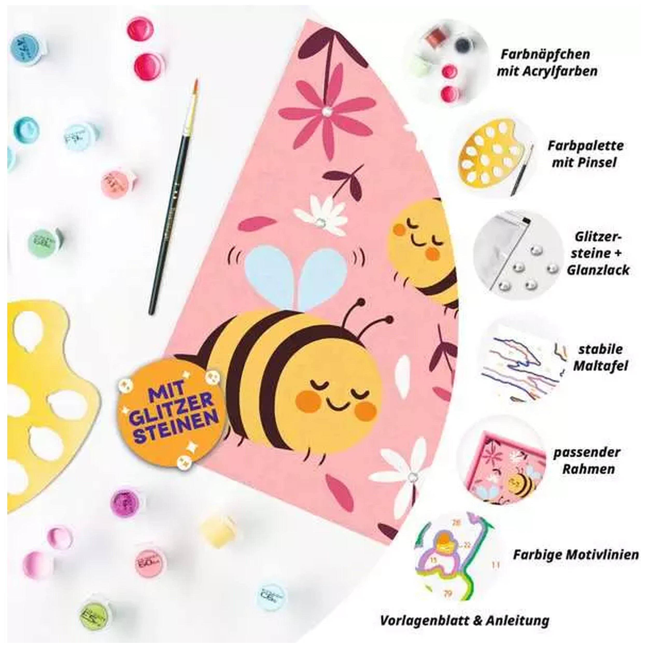 Ravensburger - CreArt Animals Cute Bumblebees - Arts & Crafts