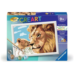 Ravensburger - CreArt Animaux Lion avec Bébé - Loisirs Créatifs
