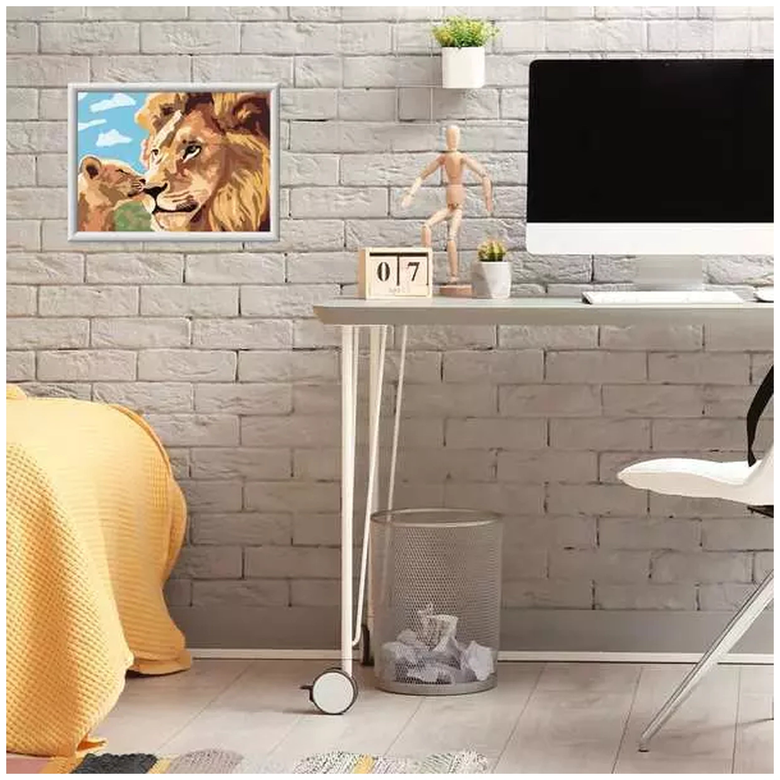 Ravensburger - CreArt Animaux Lion avec Bébé - Loisirs Créatifs