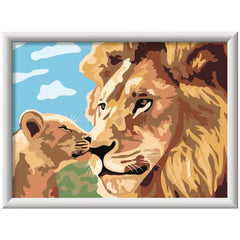 Ravensburger - CreArt Animaux Lion avec Bébé - Loisirs Créatifs