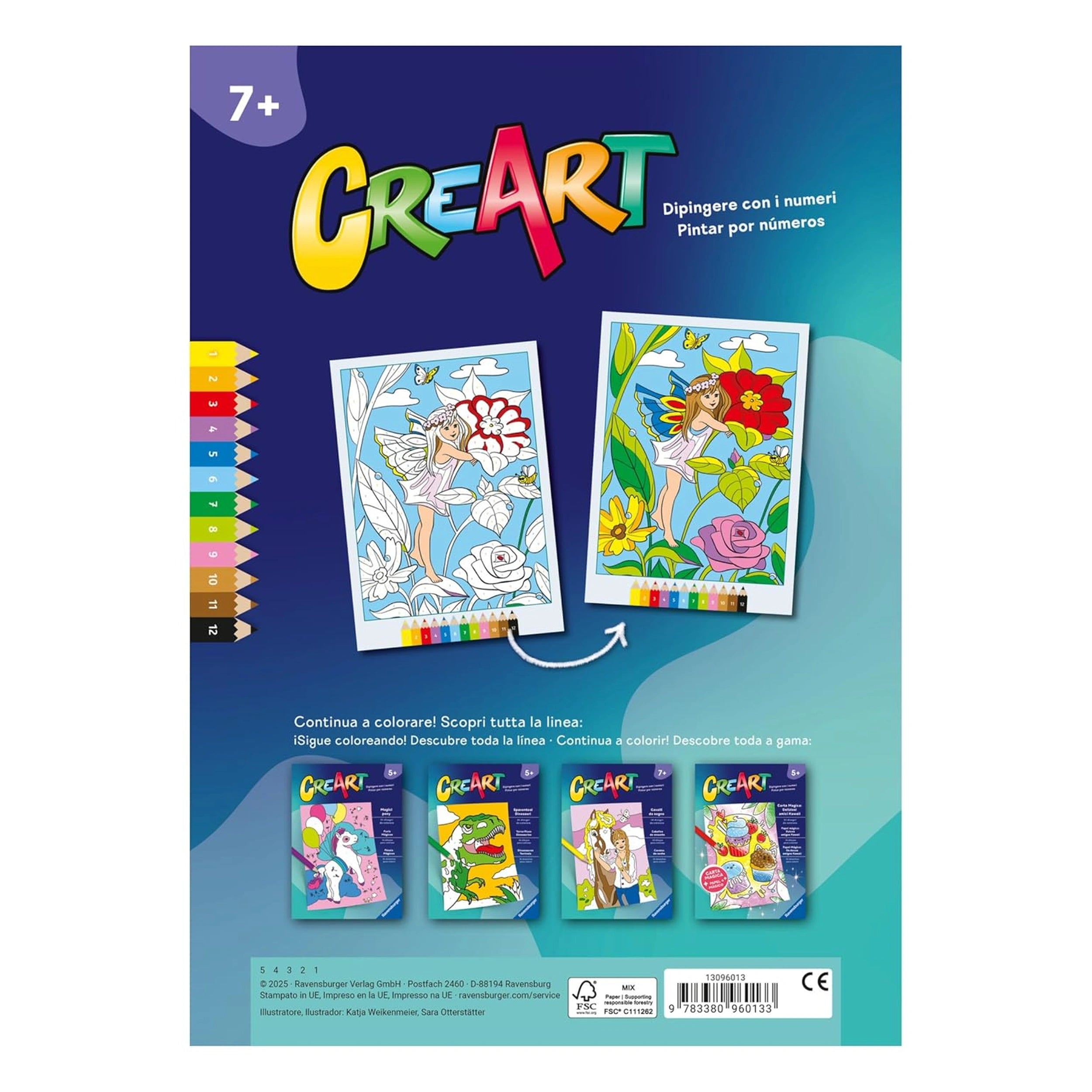 Ravensburger - CreArt-Creative-Colouring-Book-Horses-Arts-and-Crafts