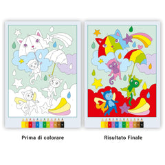 Ravensburger - CreArt-Creative-Colouring-Book-Magic-Rainbow-Land-Arts-Crafts
