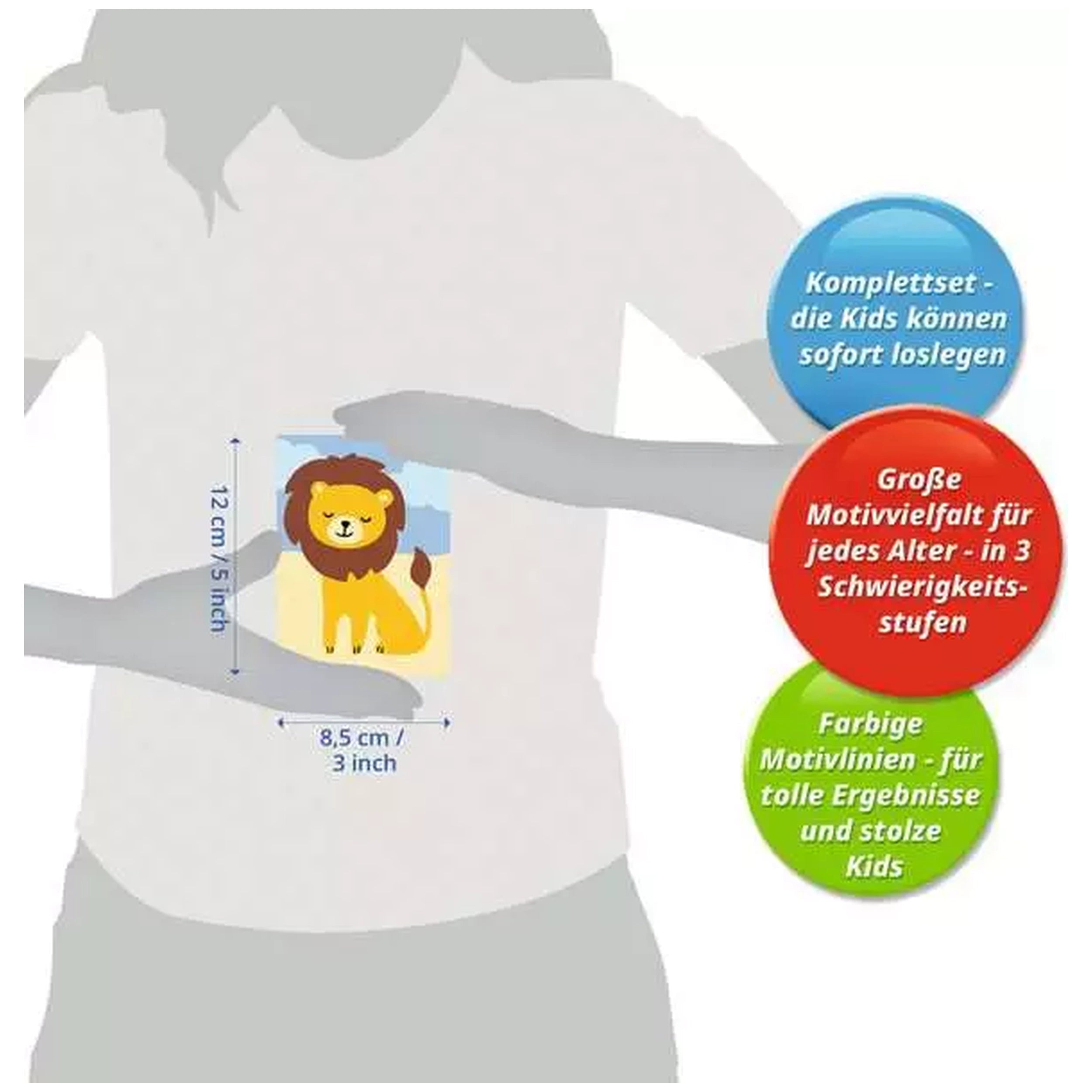 Ravensburger - CreArt Animaux Sauvages Lion - Loisirs Créatifs
