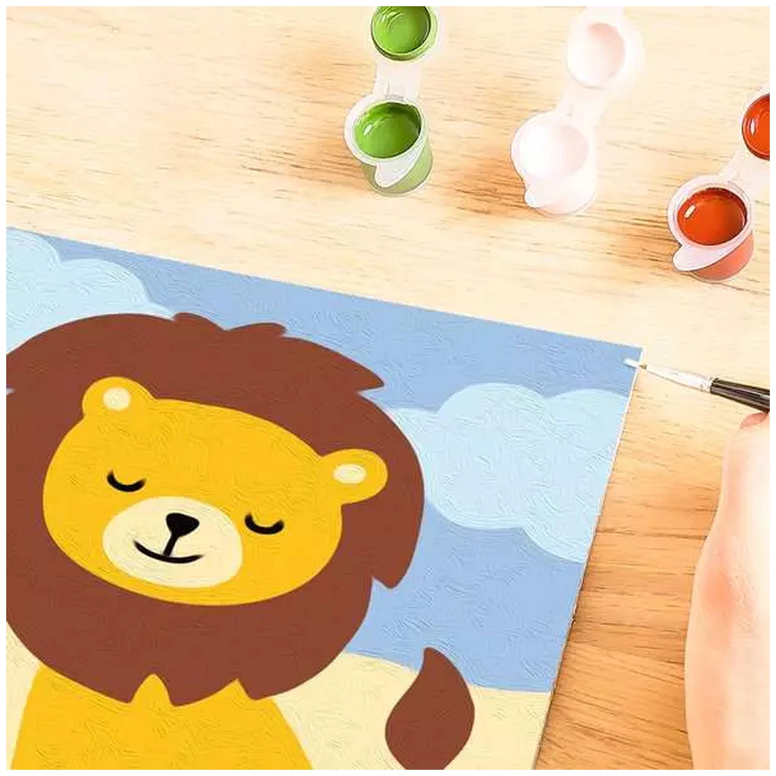 Ravensburger - CreArt Animaux Sauvages Lion - Loisirs Créatifs