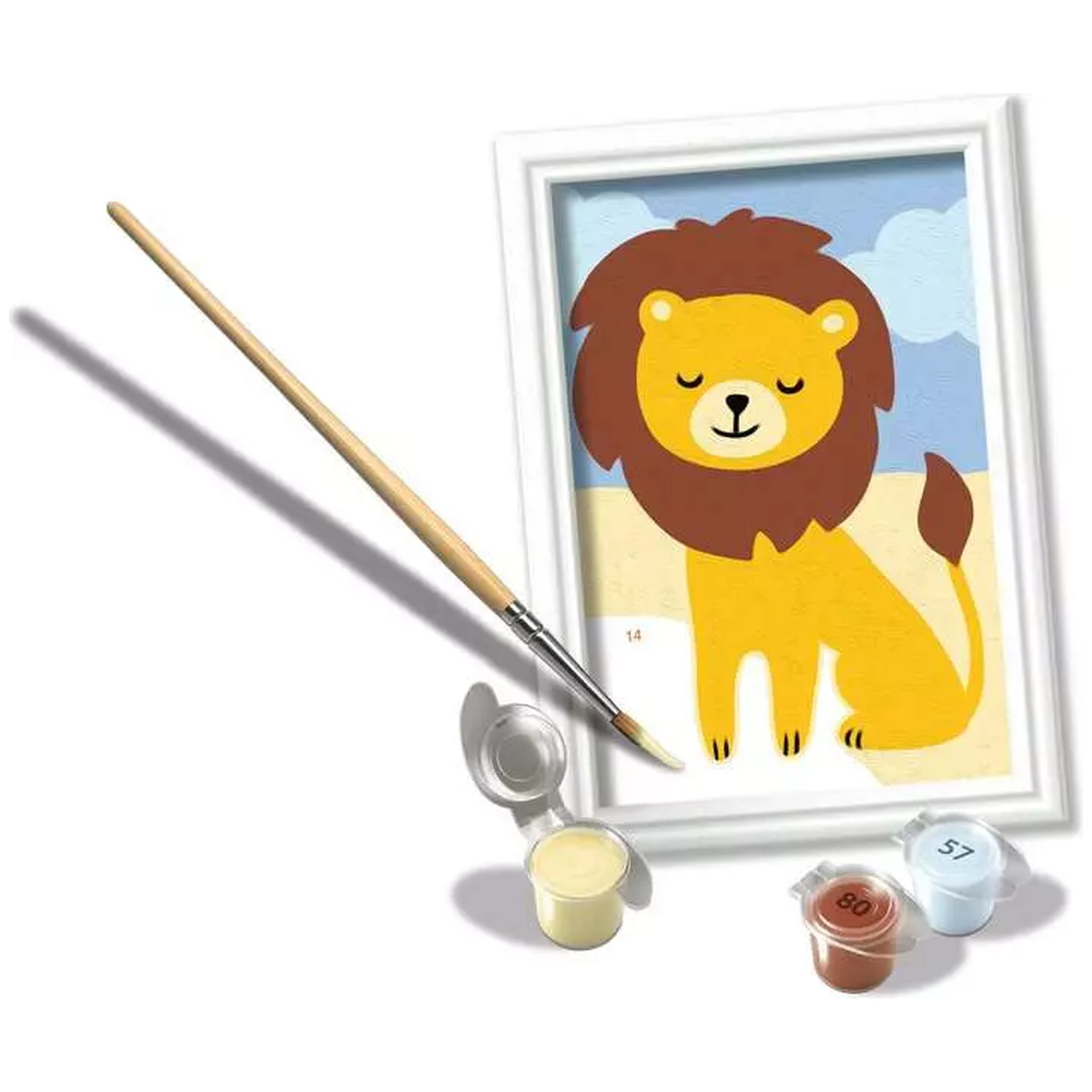 Ravensburger - CreArt Animaux Sauvages Lion - Loisirs Créatifs