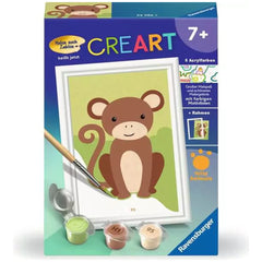 Ravensburger - CreArt Animaux Sauvages Singe - Loisirs Créatifs