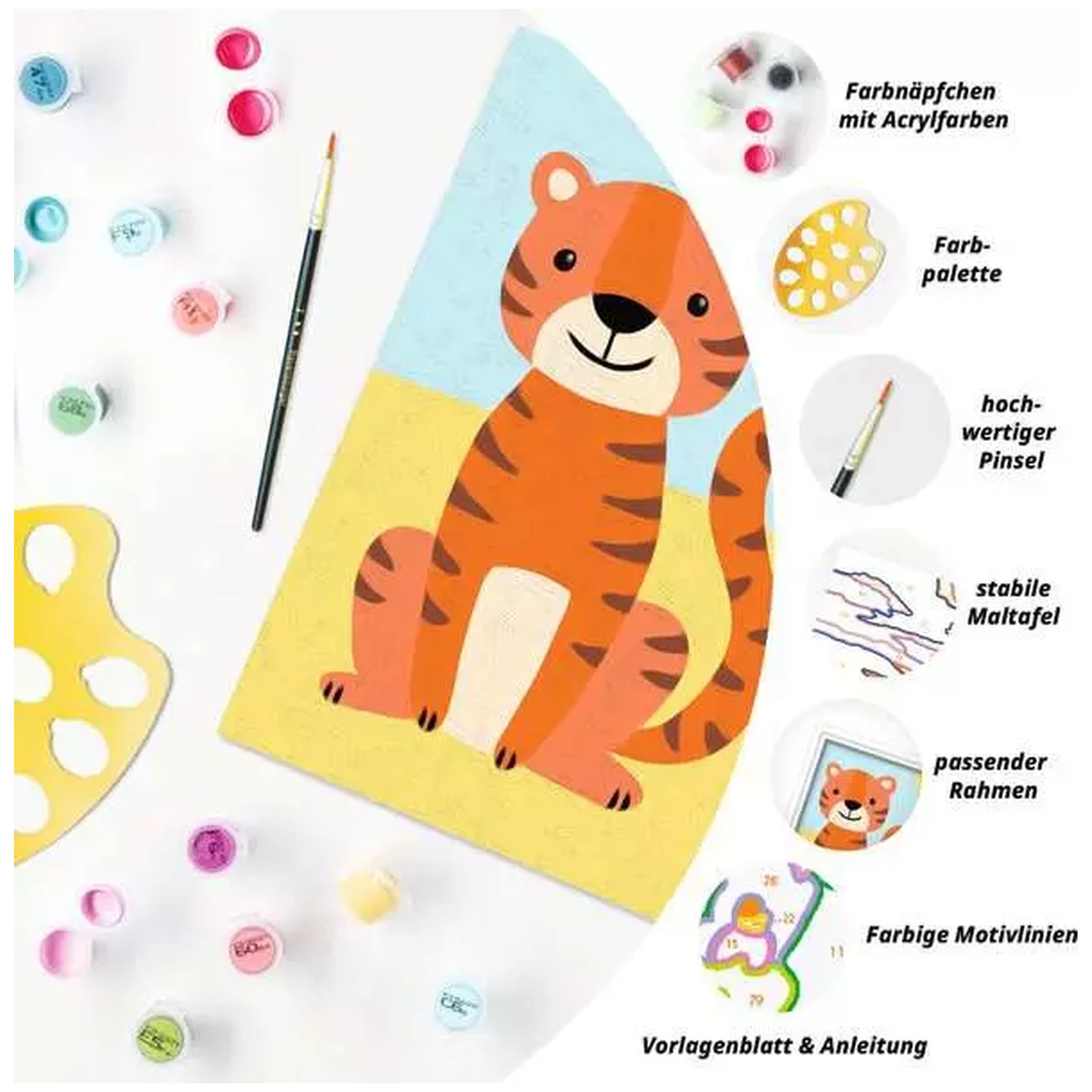Ravensburger - CreArt Animaux Sauvages Tigre - Loisirs Créatifs