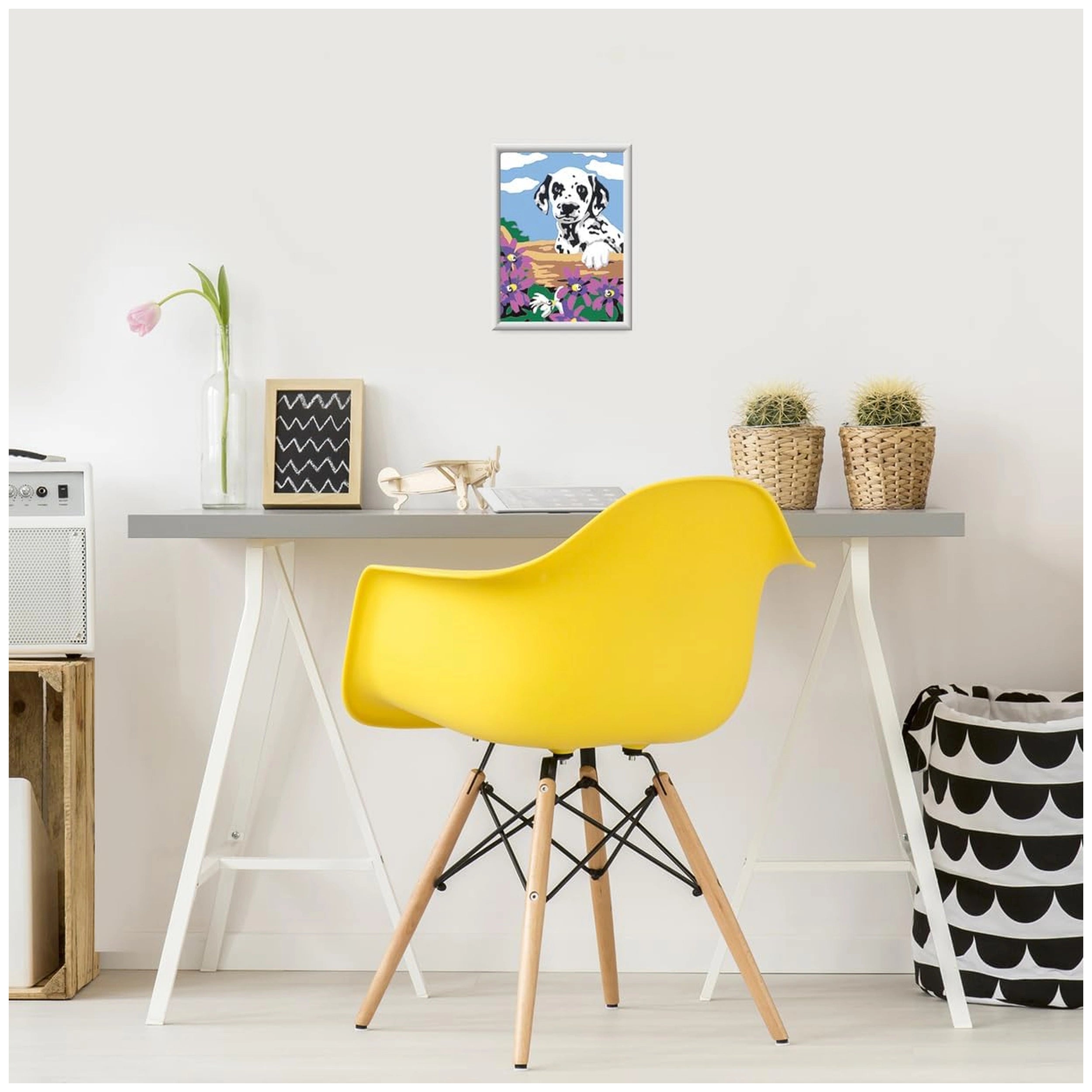Ravensburger - Creart Dalmatien avec des fleurs - Peinture par numéros - Arts et loisirs créatifs