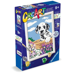 Ravensburger - Creart Dalmatien avec des fleurs - Peinture par numéros - Arts et loisirs créatifs