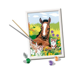 Ravensburger - Creart Poulain avec des chatons - Peinture par numéros - Arts et loisirs créatifs