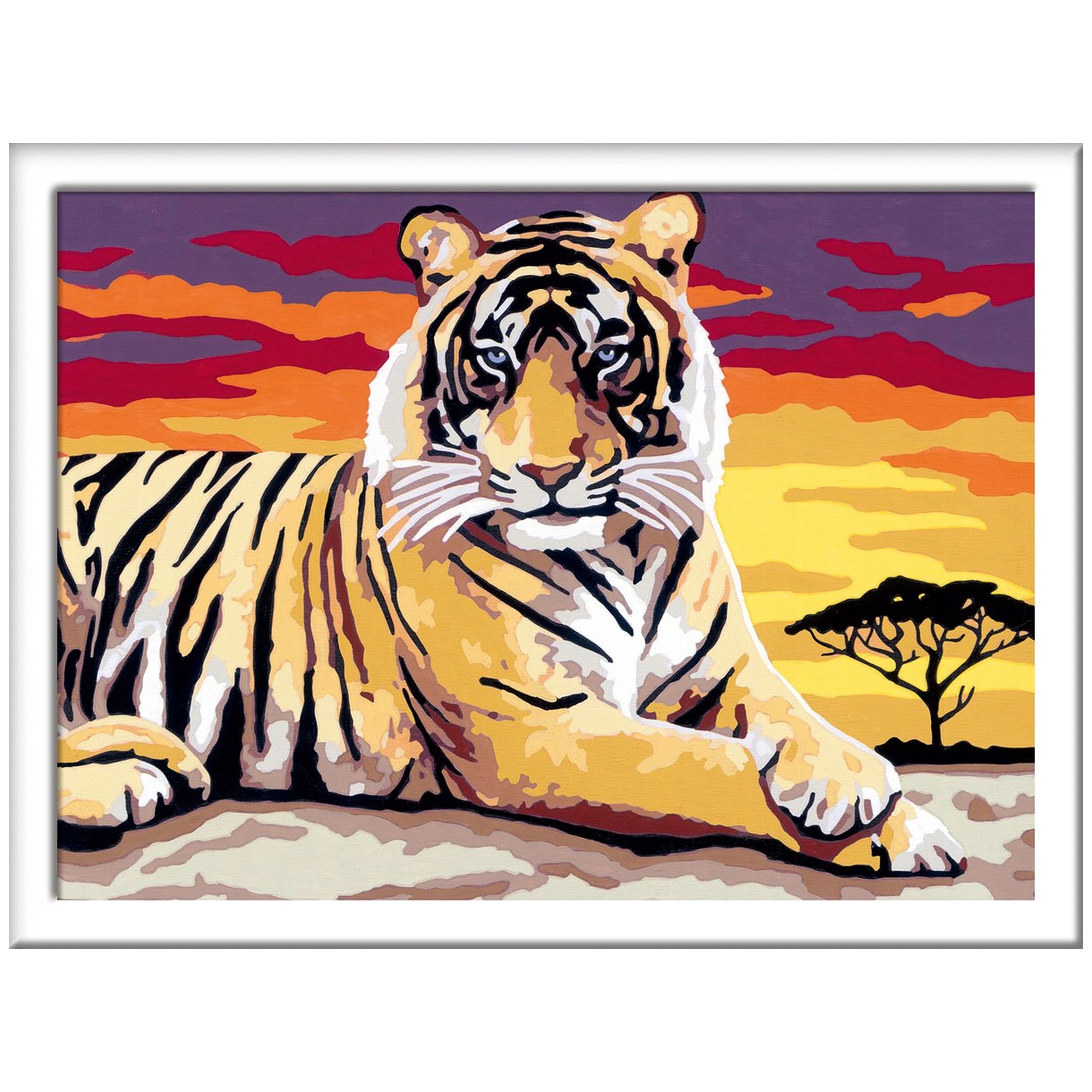Ravensburger - Creart Majestic Tiger - Painting By Numbers - Arts & Crafts