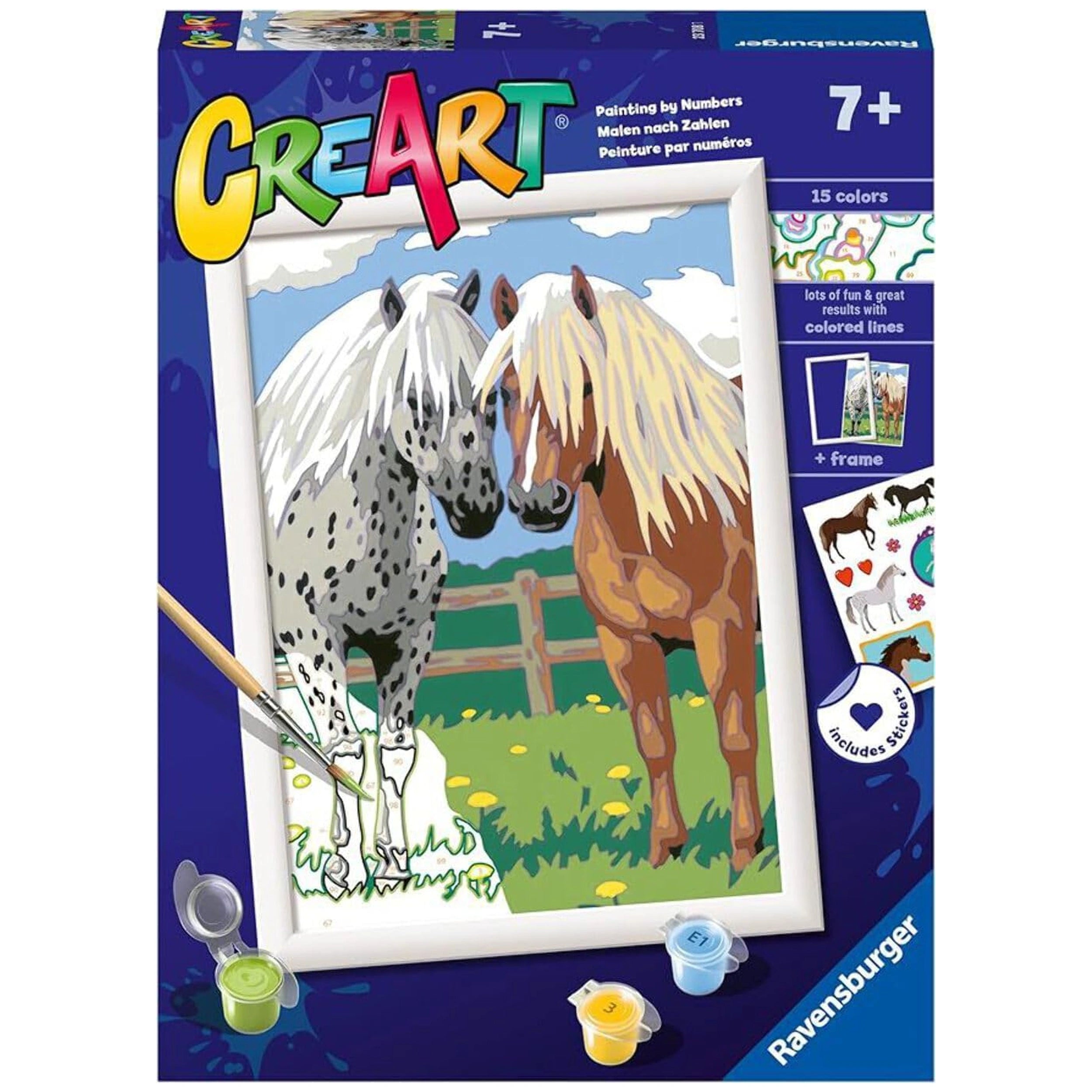 Ravensburger - Creart Pair Of Horses - Painting By Numbers - Arts & Crafts