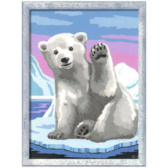 Ravensburger - Creart Pawsome Polar Bear - Painting By Numbers - Arts & Crafts