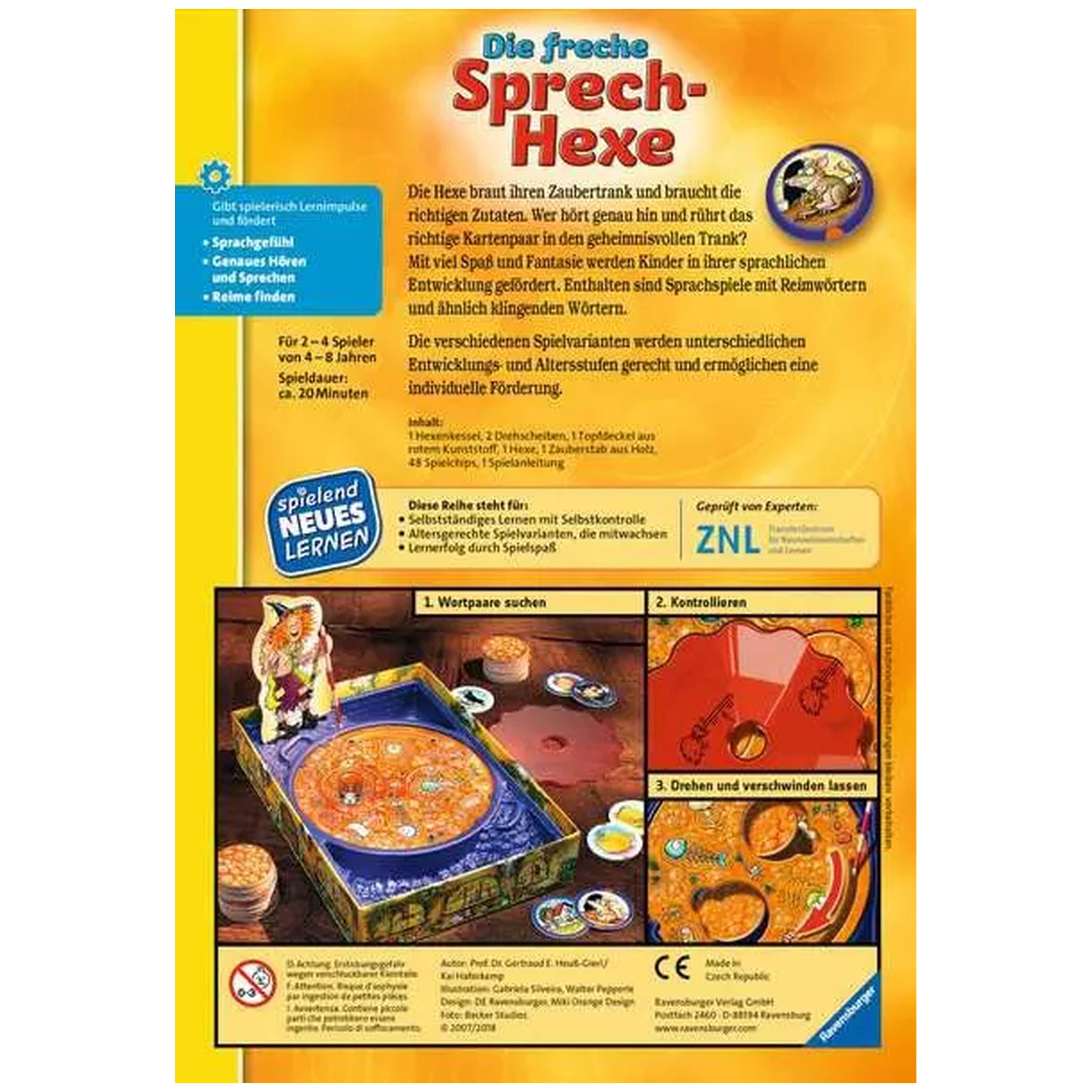 Ravensburger - La Sorcière Bavarde - Jeu de Société - Édition Allemande