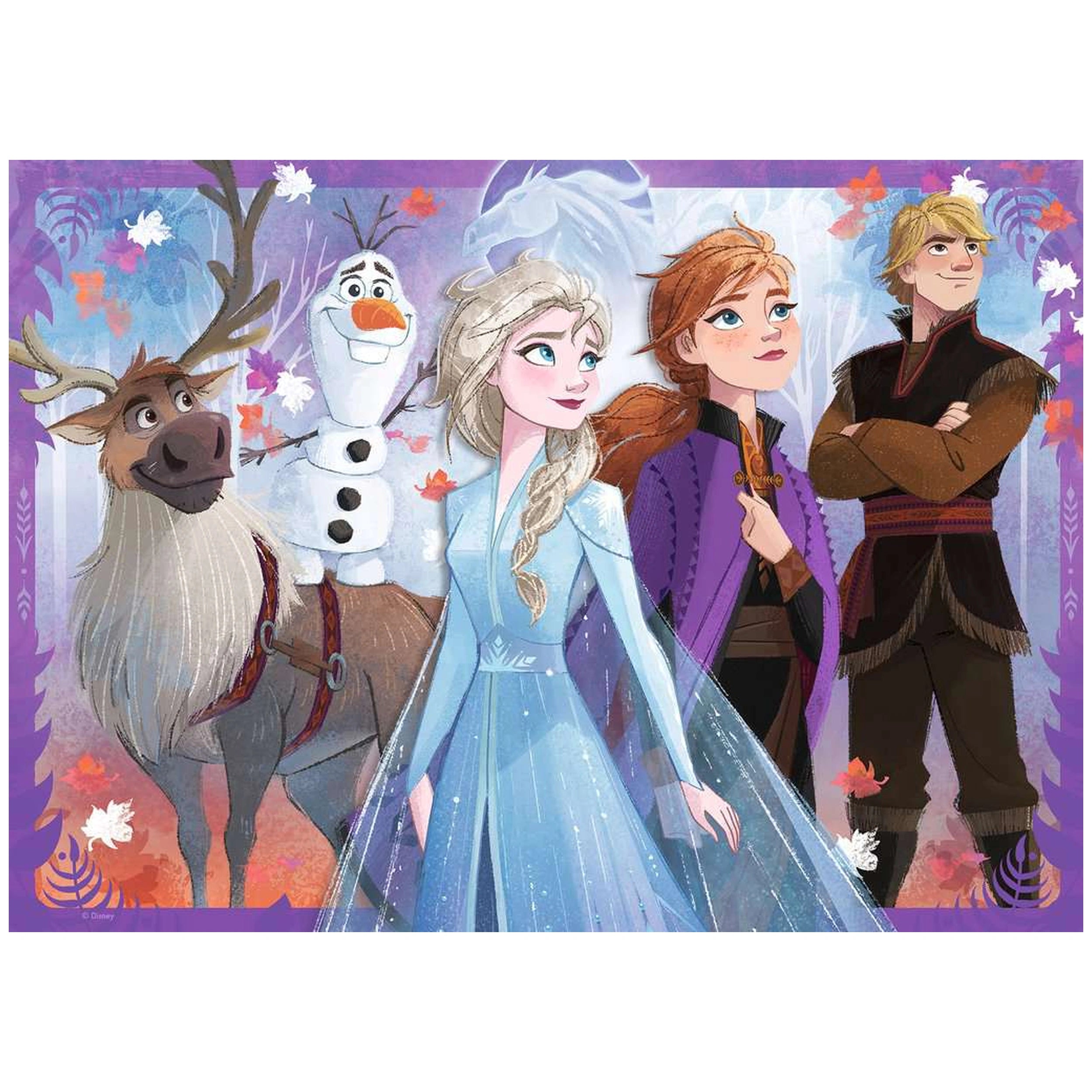 Ravensburger - Frozen II - Le Secret d'Arendelle - 60 Pièces - Puzzle de Sol Géant