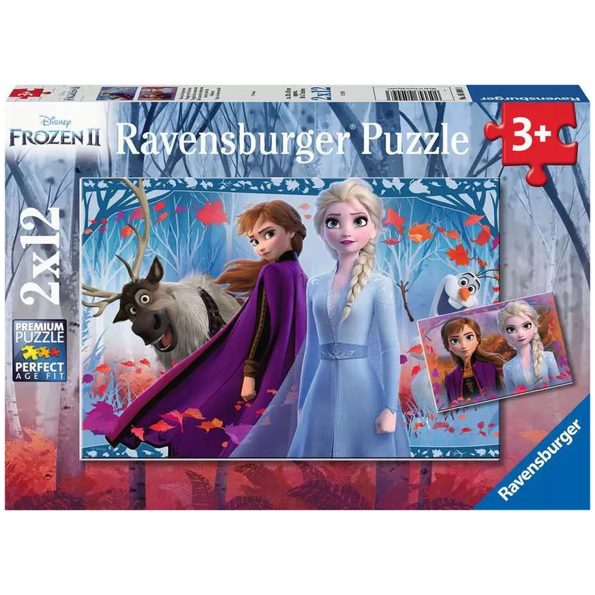 Ravensburger - Frozen - Journey Into The Unknown - 2x12 Pieces - Puzzles