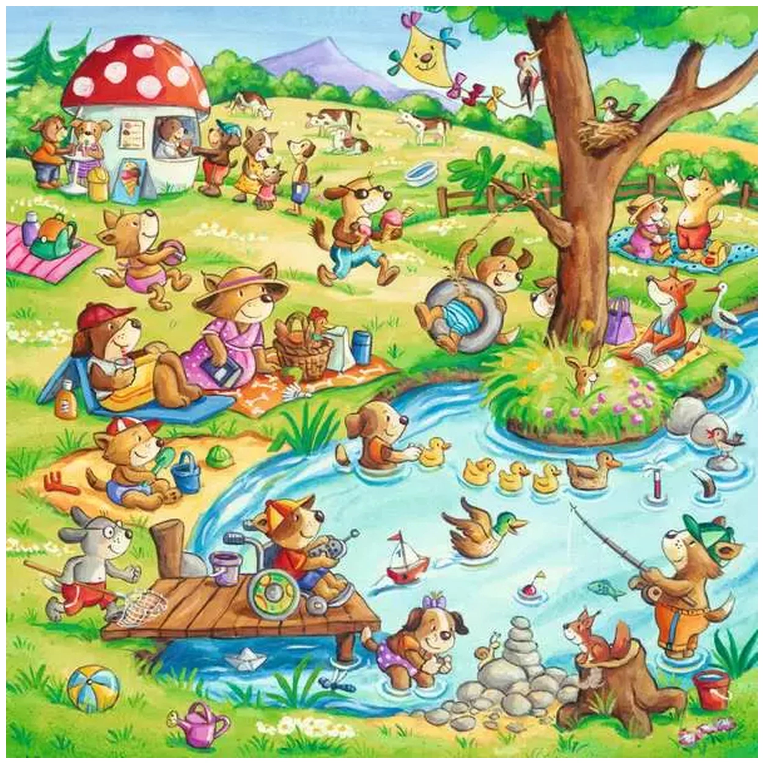 Ravensburger - Holidays In The Country - 3x49 Pieces - Puzzles