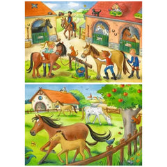 Ravensburger - Holidays On The Horse Farm - 2x12 Pieces - Puzzles