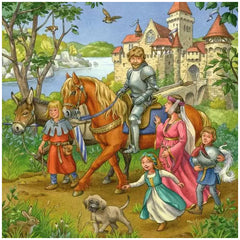 Ravensburger - Tournoi de Chevaliers au Moyen Âge - 3x49 Pièces - Puzzles