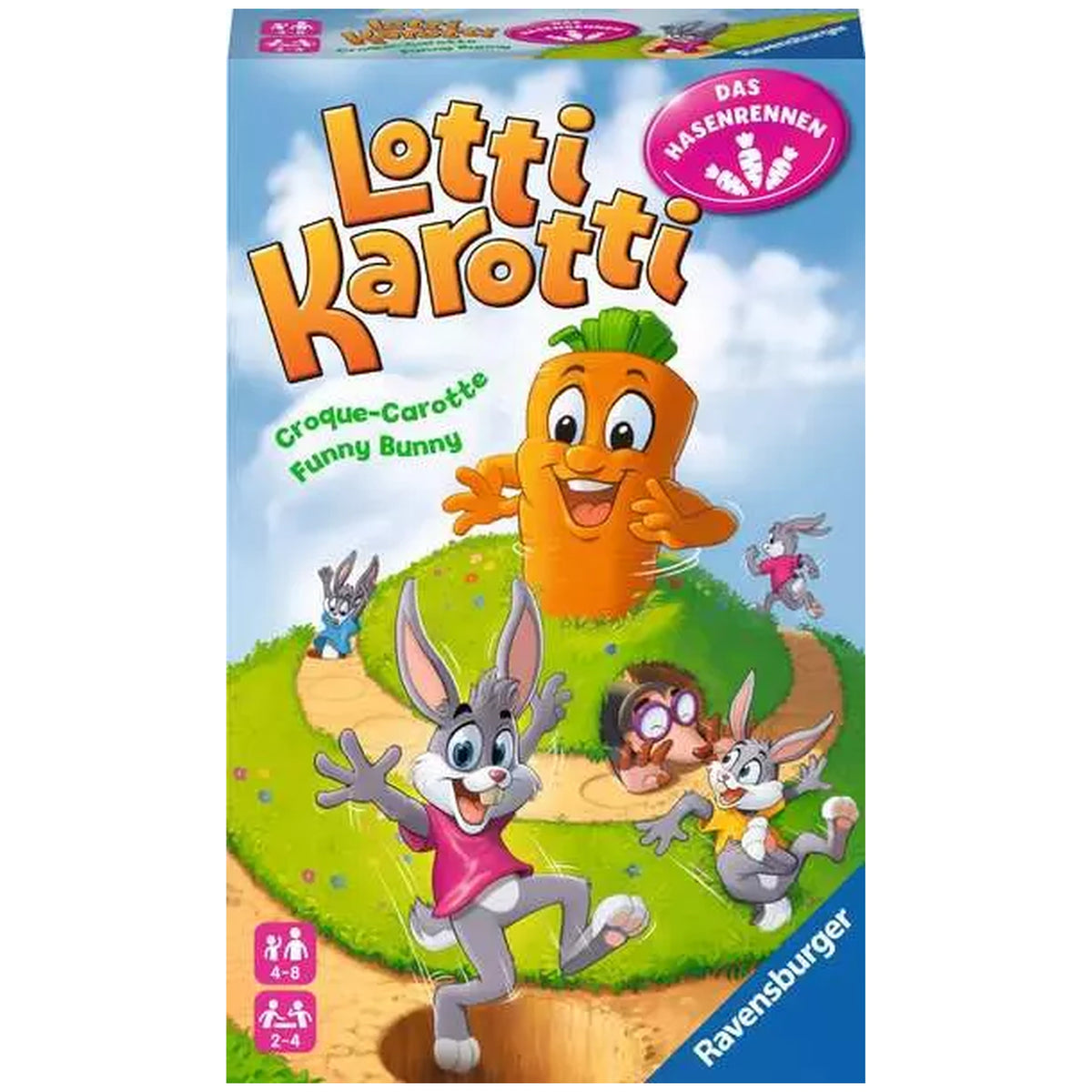 Ravensburger - Lotti Karotti, La course des lapins - Jeu de société - Instructions multilingues