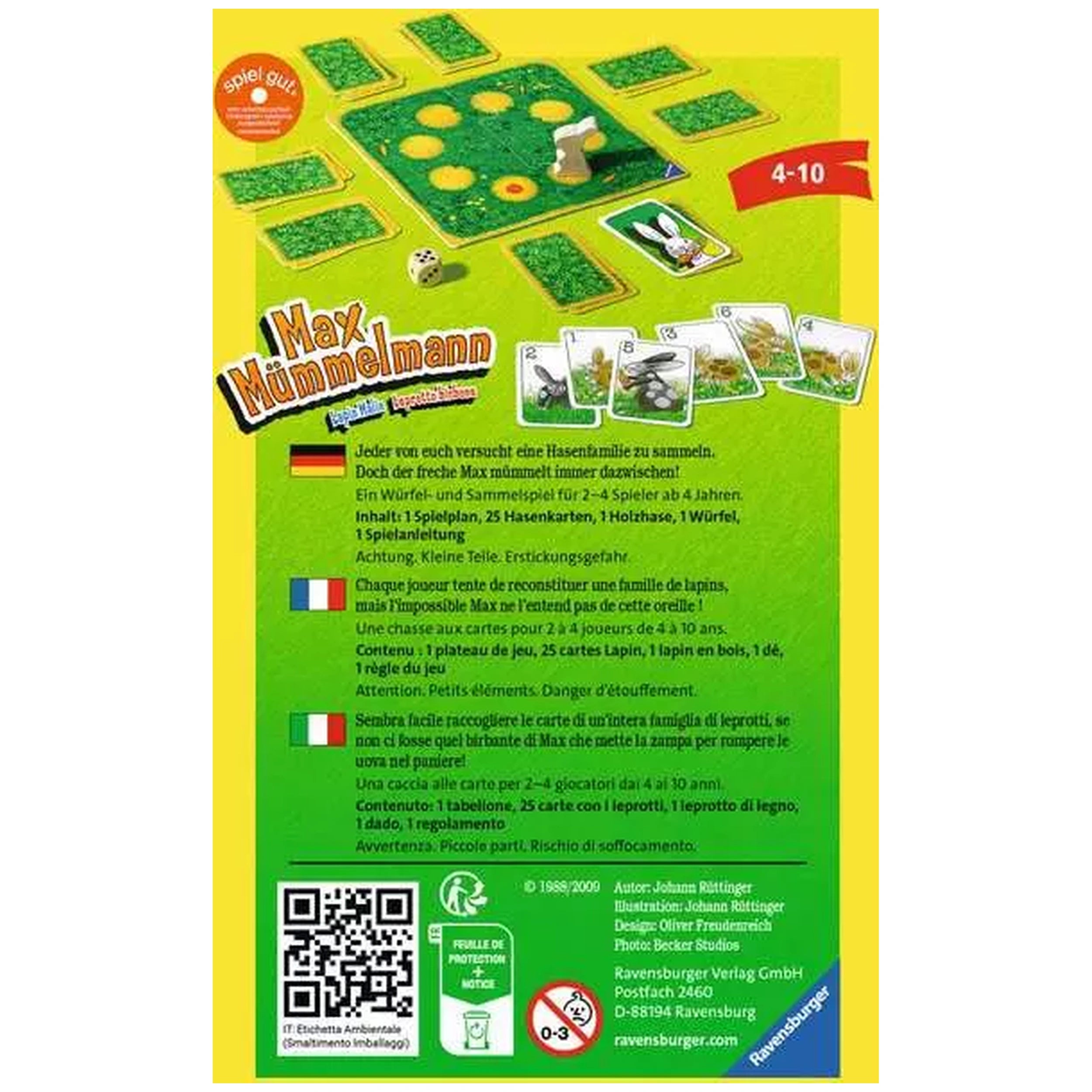 Ravensburger - Max Mummelmann - Board Game - Multi-Language Instructions
