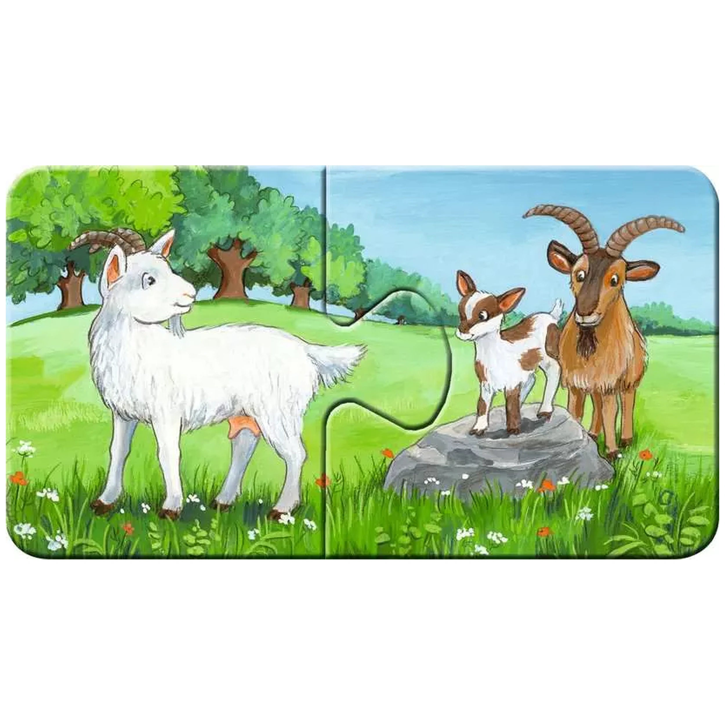 Ravensburger - My First Puzzles - Animal Families On The Farm - 2X9 Pieces - Puzzles