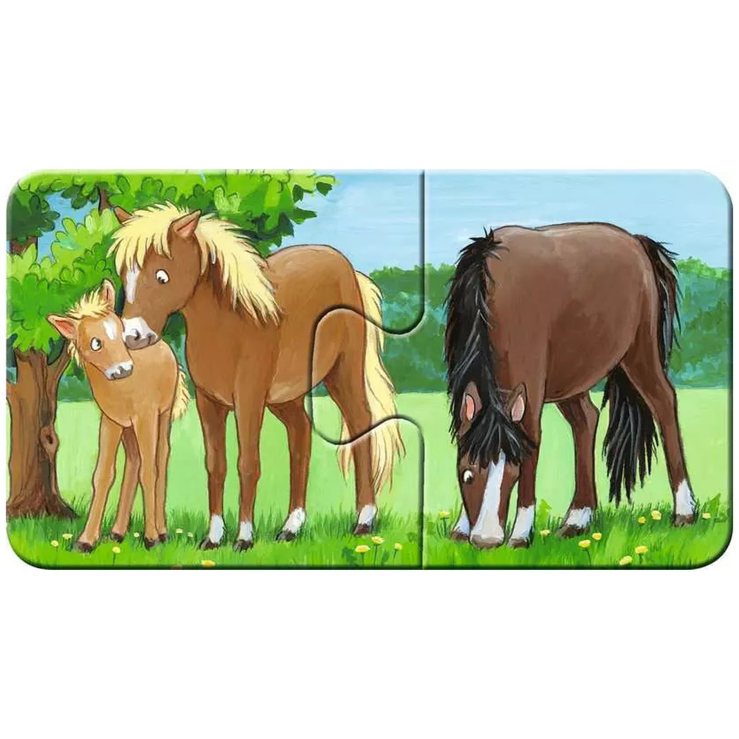 Ravensburger - My First Puzzles - Animal Families On The Farm - 2X9 Pieces - Puzzles