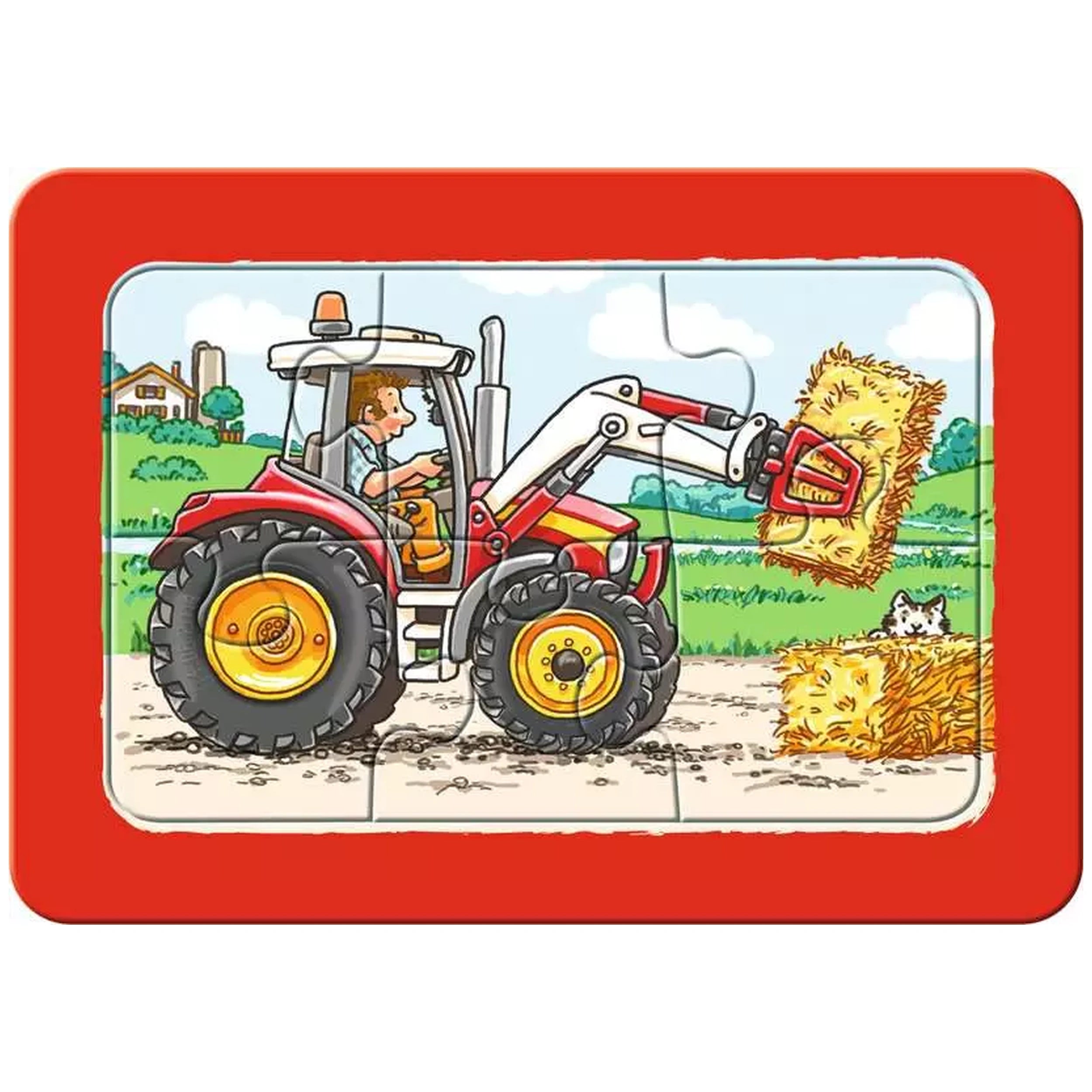Ravensburger - My First Puzzles - Excavators Tractors And Dump Trucks - 3X6 Pieces - Puzzles