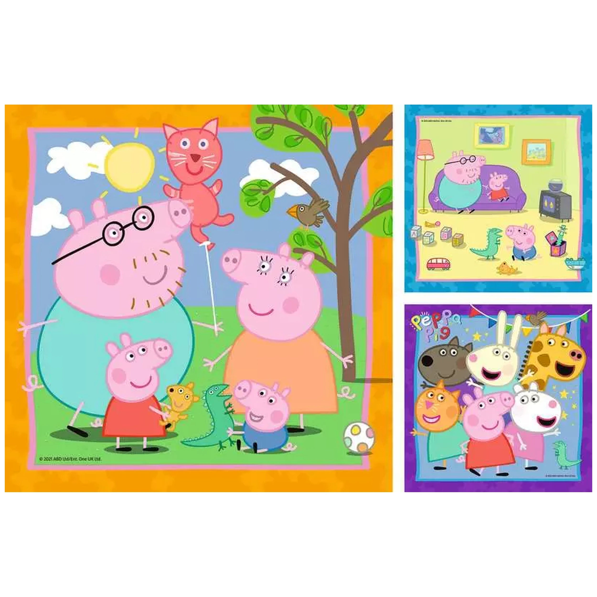 Ravensburger - Peppa Pig - Peppas Family And Friends - 3x49 Pieces - Puzzles